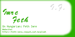 imre feth business card